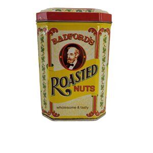VTG Tin Roasted Peanuts Radford's Hinged lid